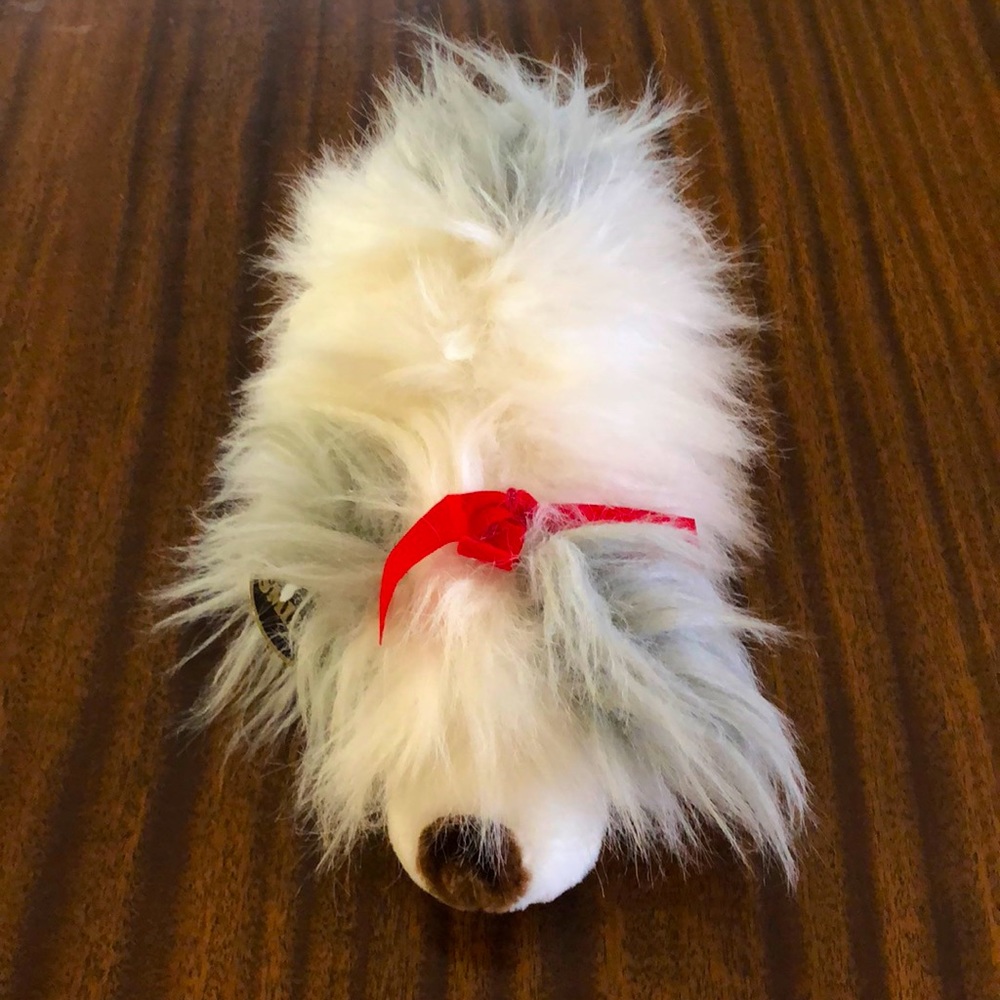 sheepdog fluffy puppy stuffed animal